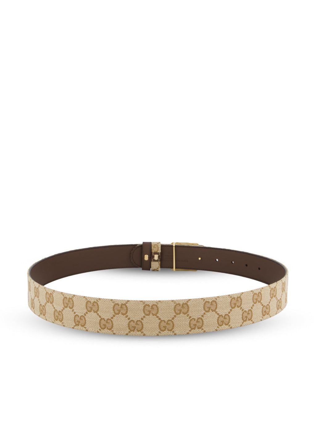 Gucci Women's Reversible Canvas Belt in Beige and Brown - view 3