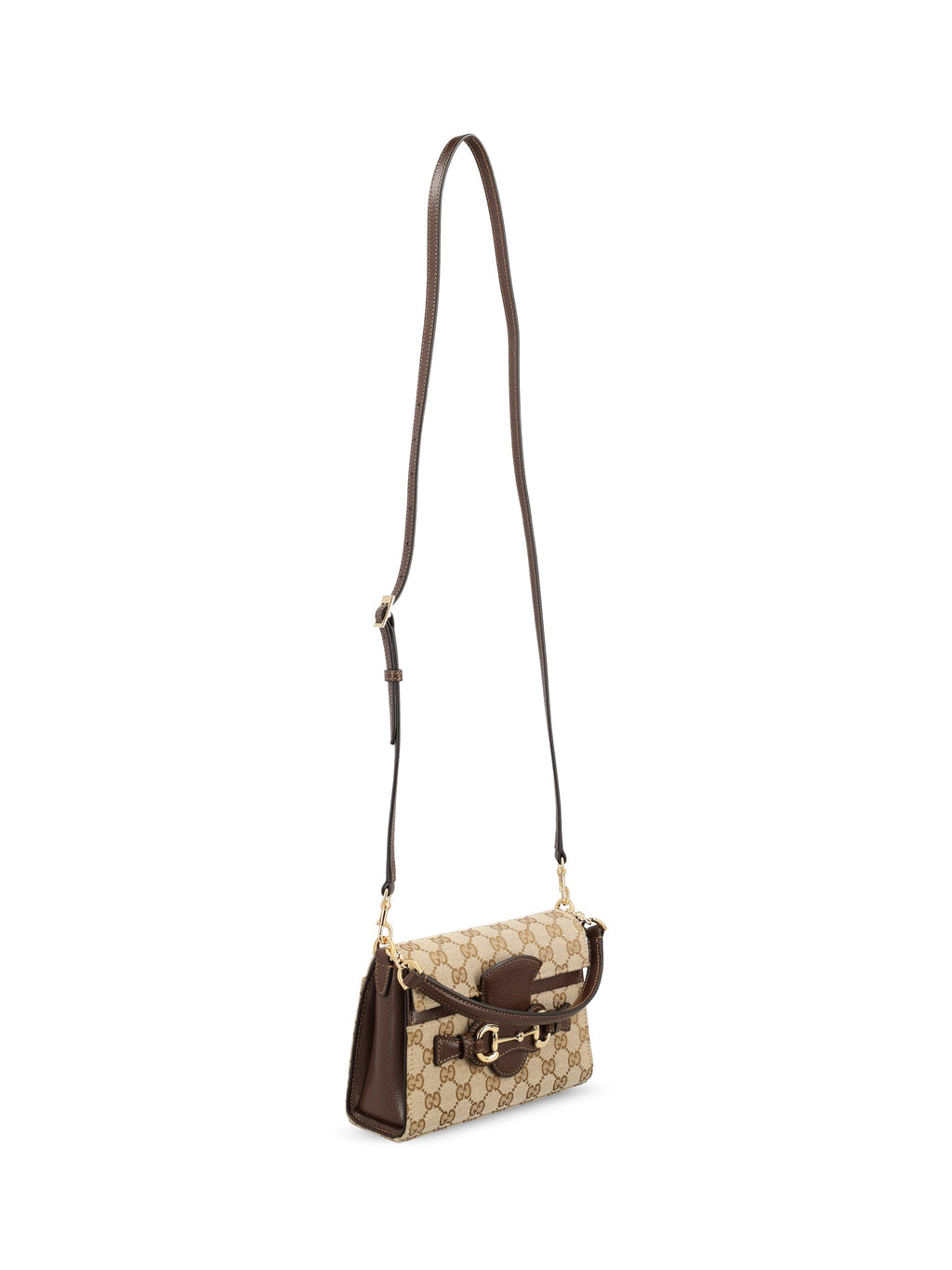 Gucci Women's Horsebit Duomo GG Canvas Bag in Beige - view 3