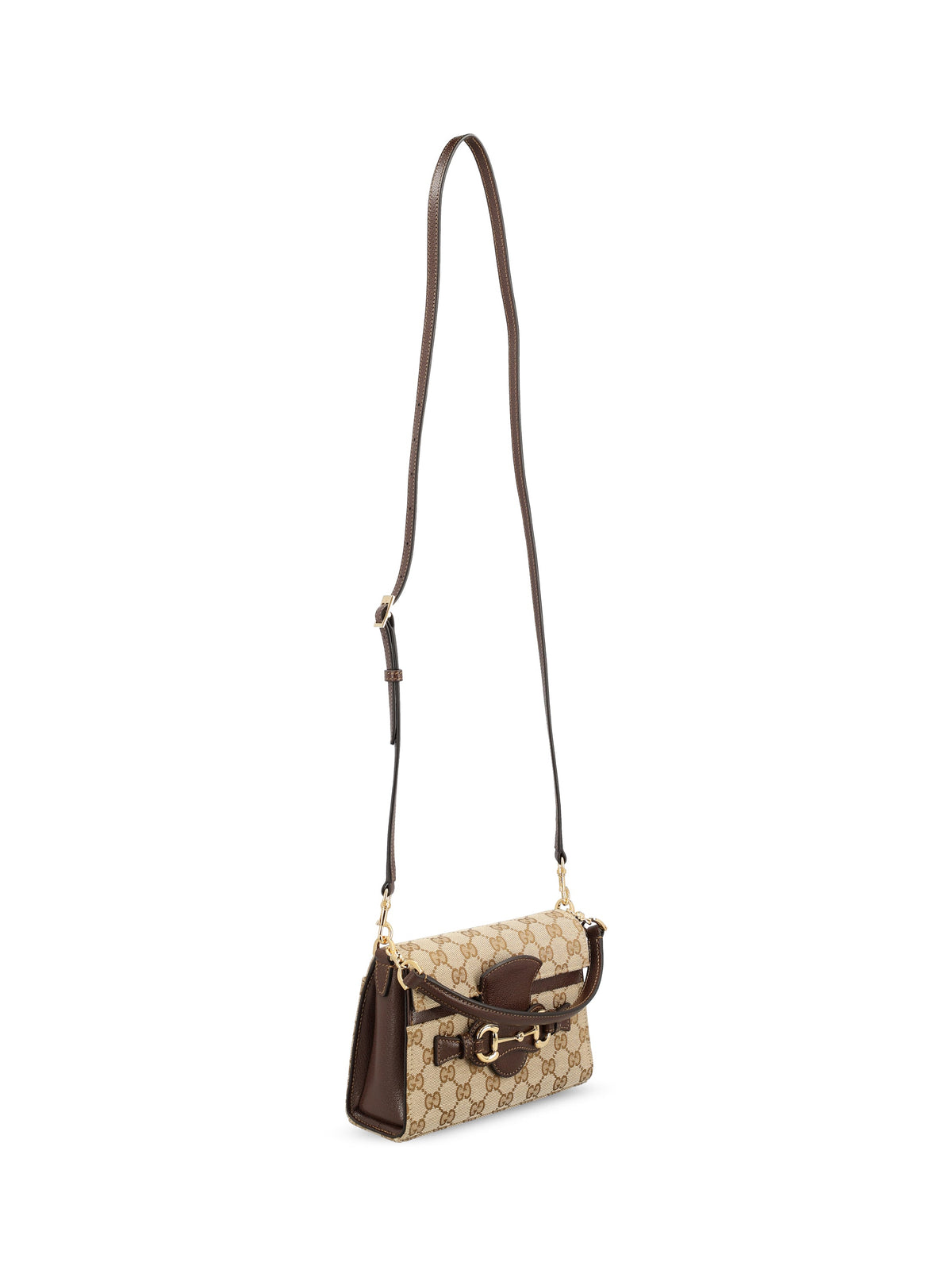 Gucci Women's Horsebit Duomo GG Canvas Bag in Beige - view 3
