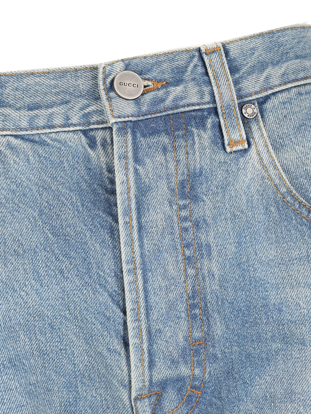 Gucci Women's Straight Denim Jeans in Blue - view 3