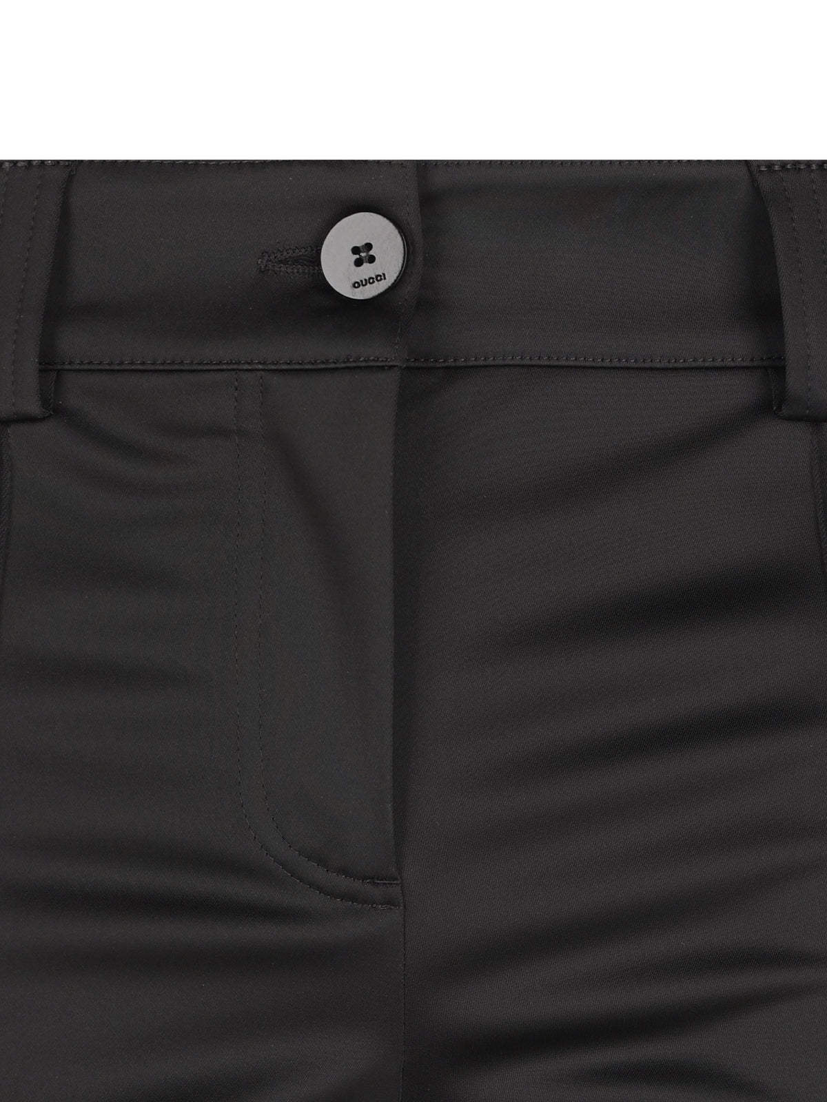 Gucci Women's Acetate Duchesse Trousers in Black - view 3