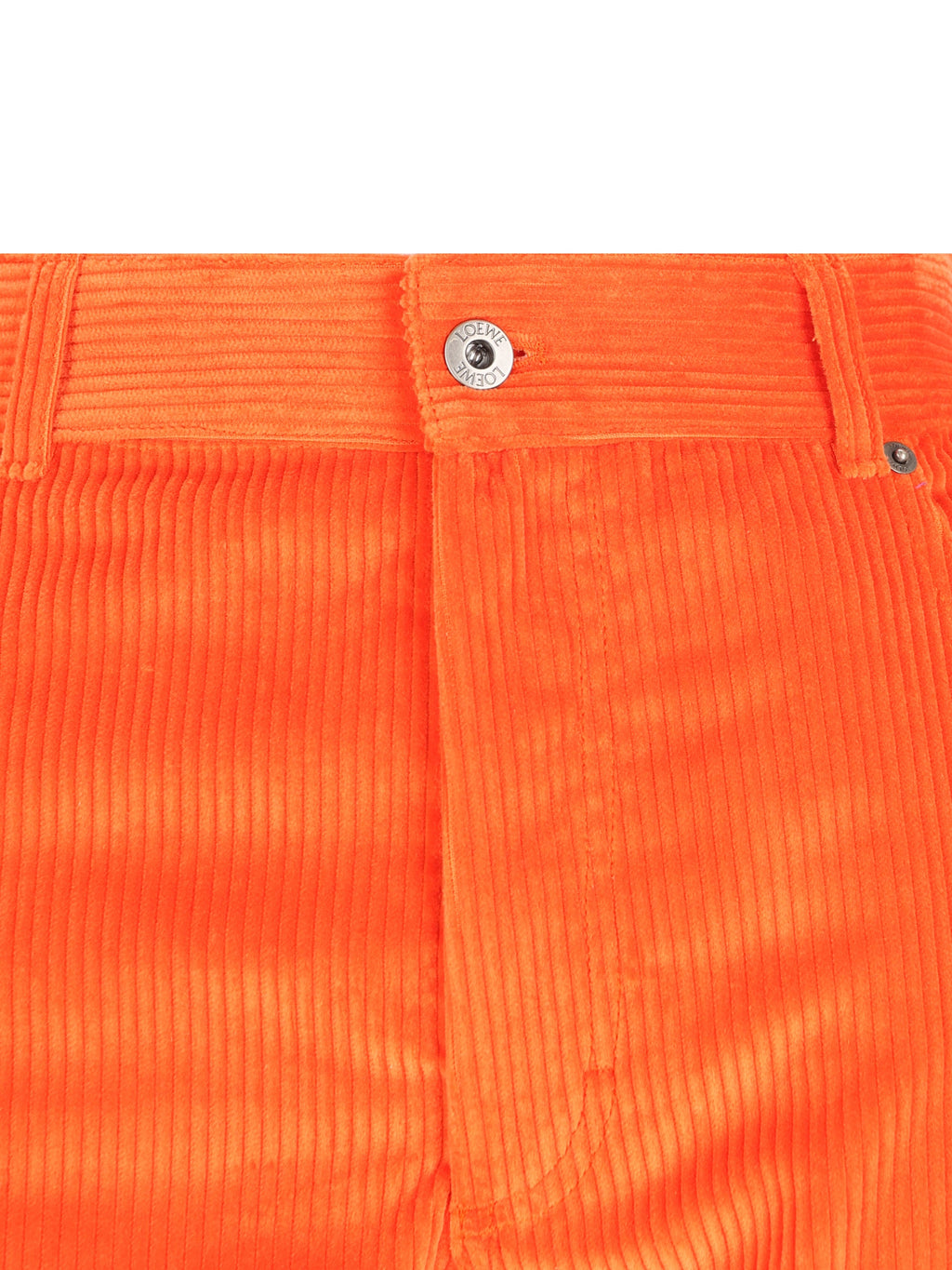 Loewe Women's Cotton Corduroy Trousers in Orange - view 3