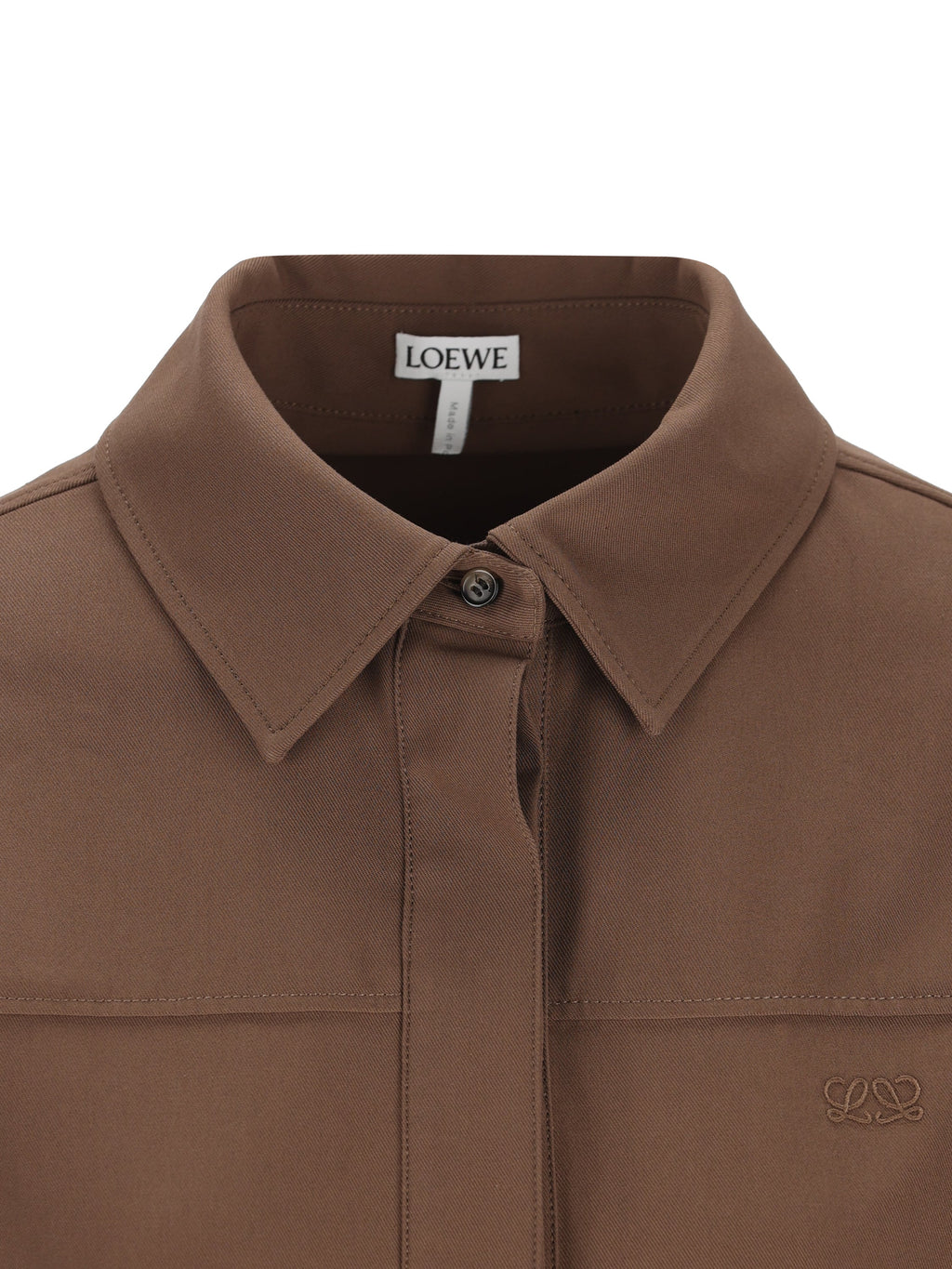 Loewe Women's Cotton Dress in Brown - view 3