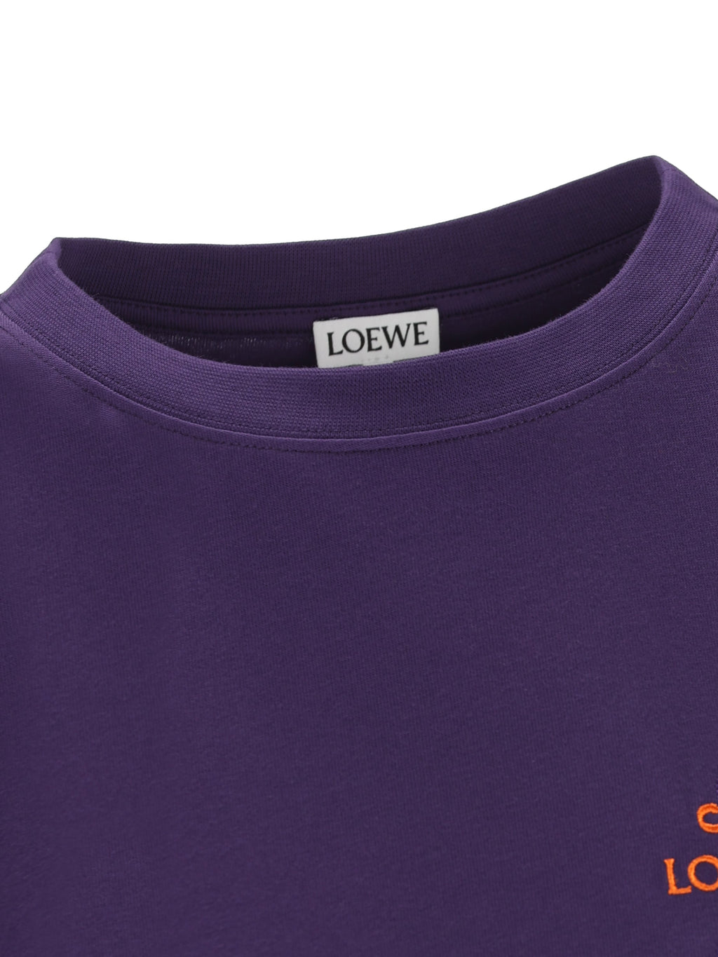 Loewe Women's Cotton T-Shirt in Purple - view 3