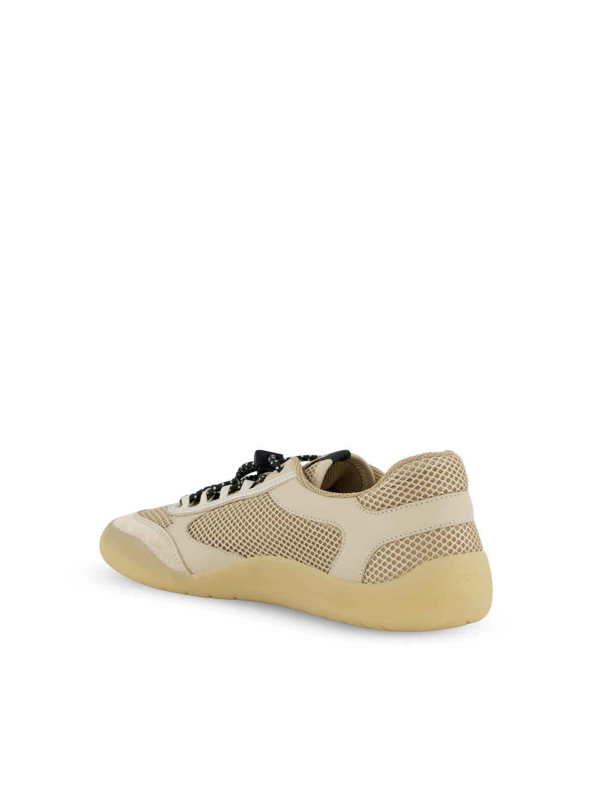 Prada Women's Speedrock Mesh Sneakers in Beige - view 3