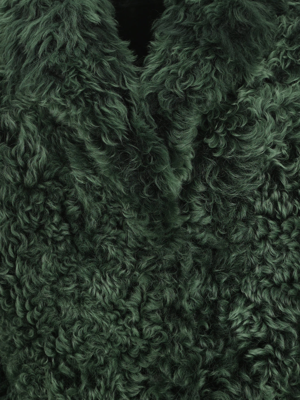 Prada Women's Shearling Coat in Green - view 3