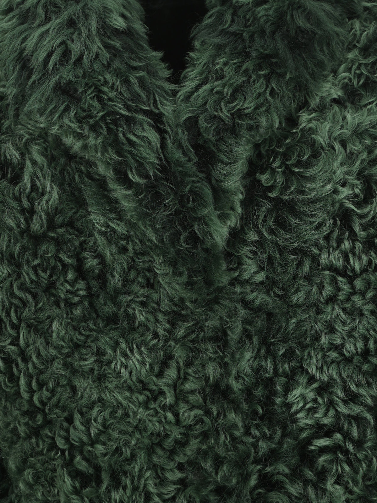 Prada Women's Shearling Coat in Green - view 3