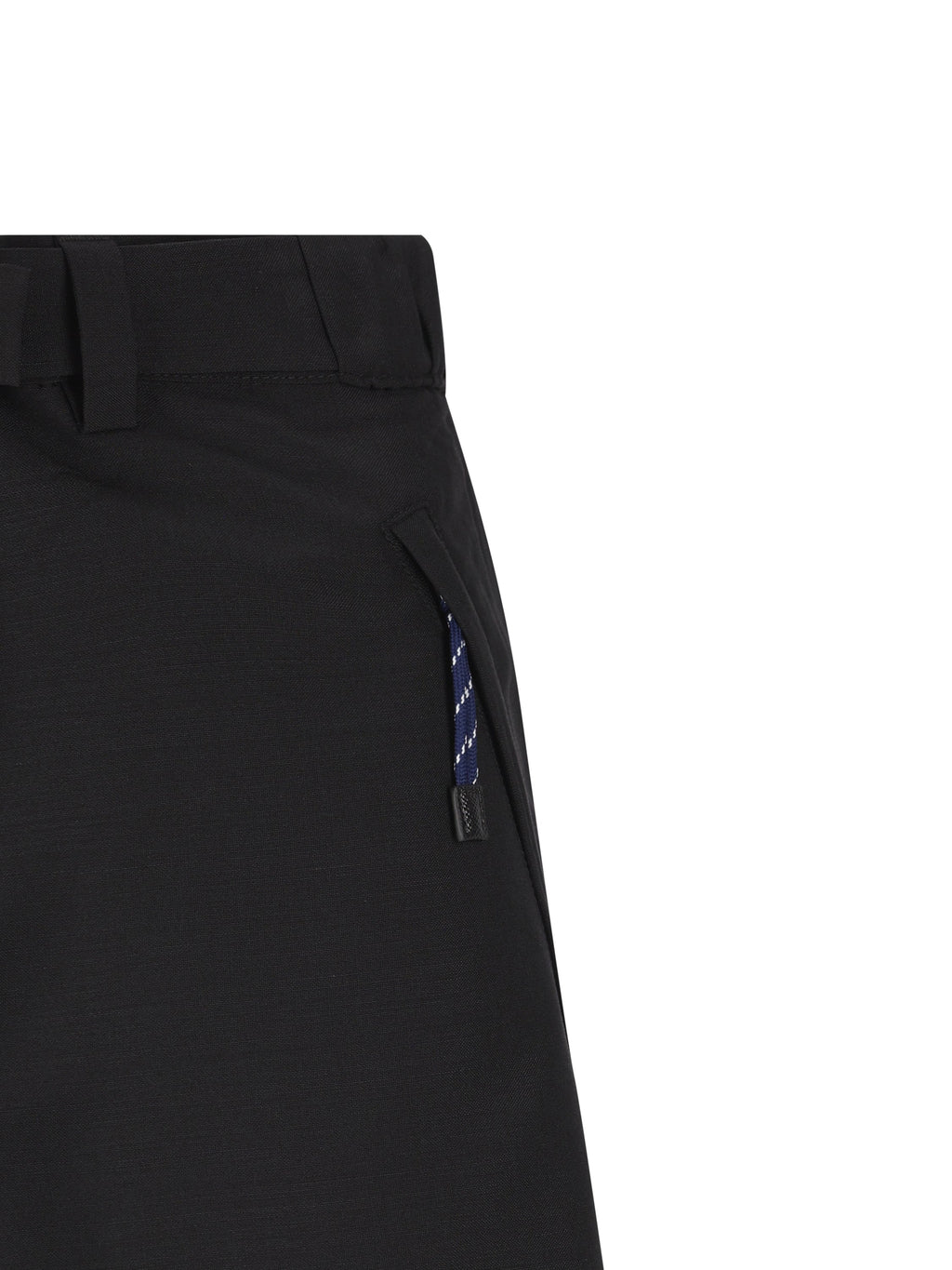 Prada Women's Virgin Wool Mohair Trousers in Black - view 3