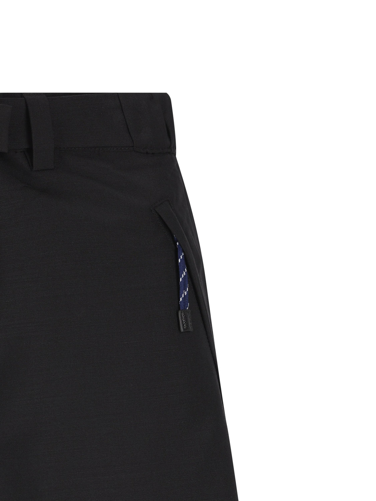 Prada Women's Virgin Wool Mohair Trousers in Black - view 3