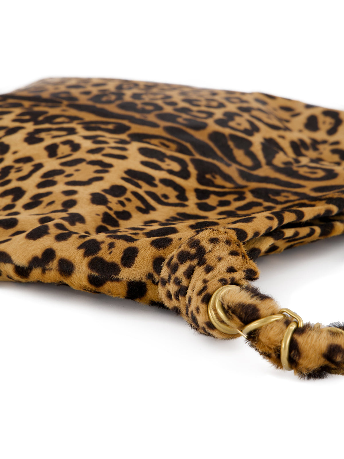 Saint Laurent Women's Amalia Leopard Leather Bag in Brown - view 3