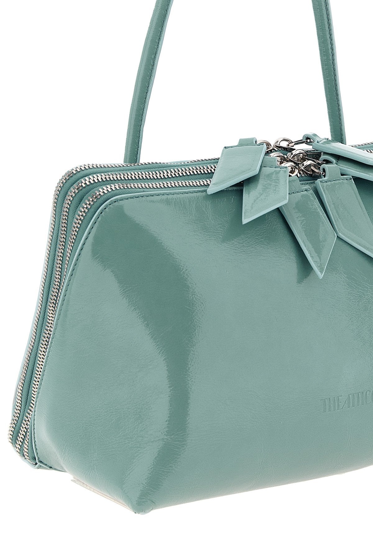 The Attico Women's Shoulder Bag in Light Blue Leather - view 3