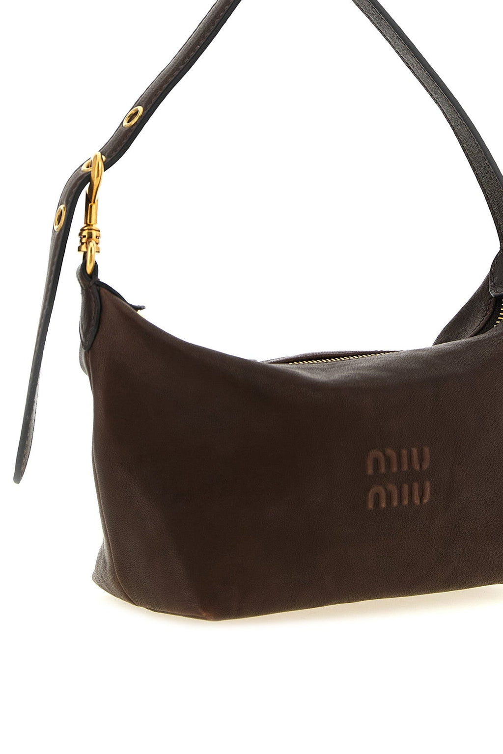 Miu Miu Women's Nappa Aviator Pouch in Brown - image 3