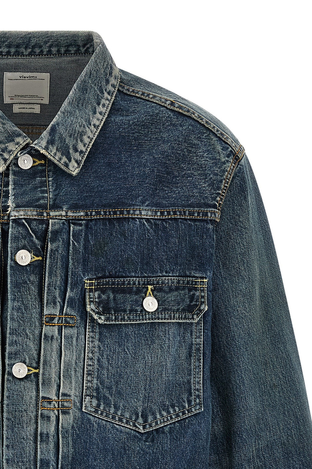 Visvim Men's 101XX Jacket in Blue Cotton - view 3