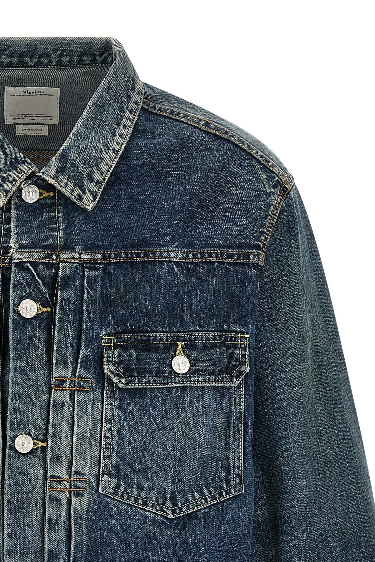 Visvim Men's 101XX Jacket in Blue Cotton - view 3