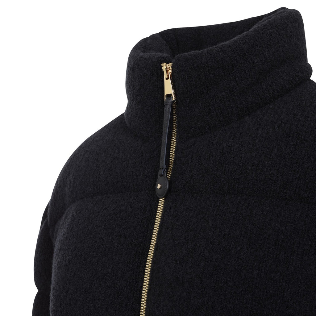 Moncler Women's Wool Down Cardigan Jacket in Black