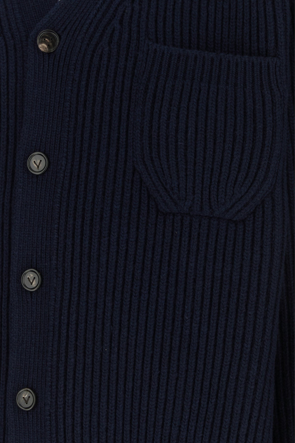Bottega Veneta Men's Wool Blend Cardigan in Navy Blue - image 3