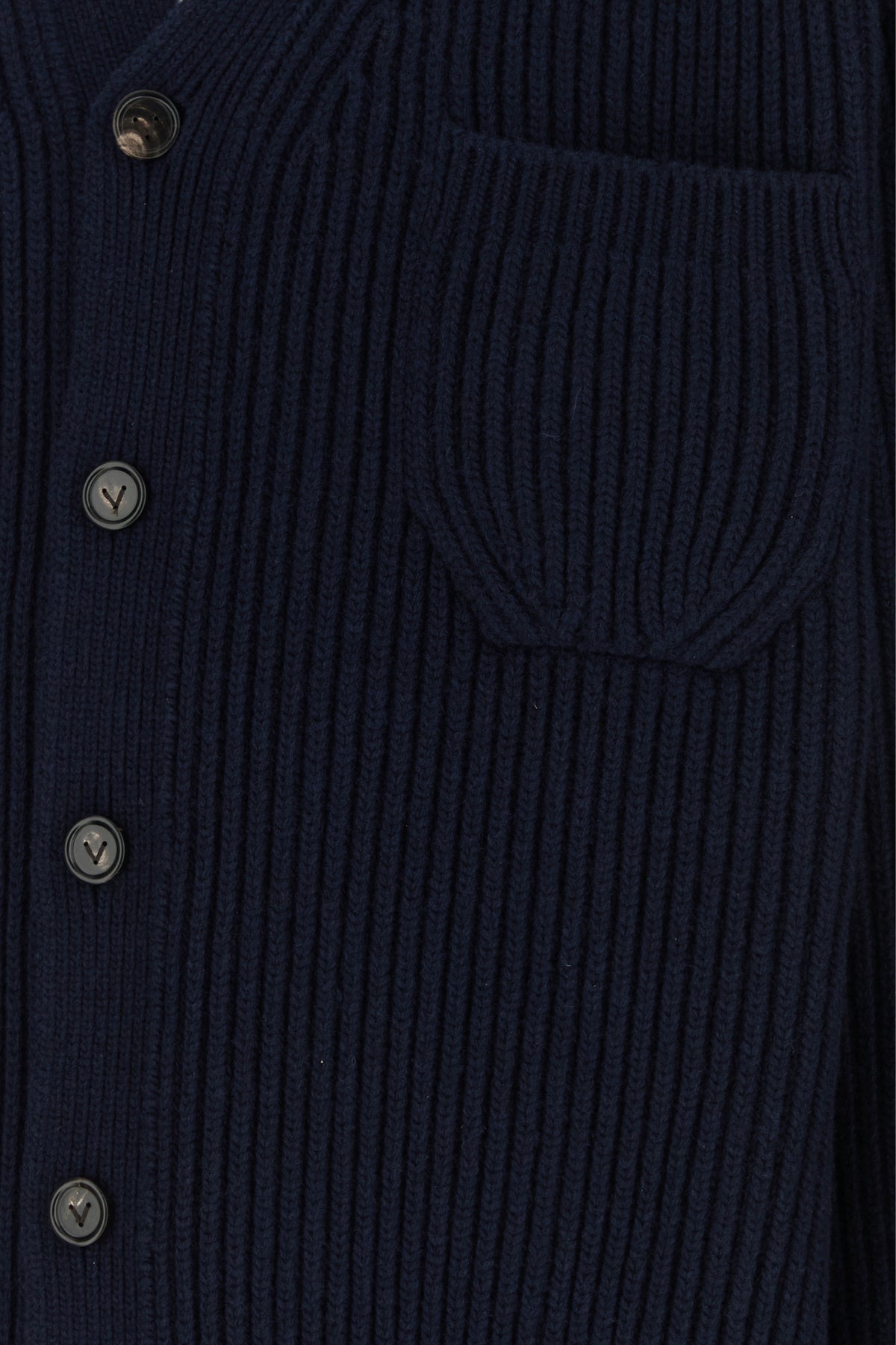 Bottega Veneta Men's Wool Blend Cardigan in Navy Blue - image 3