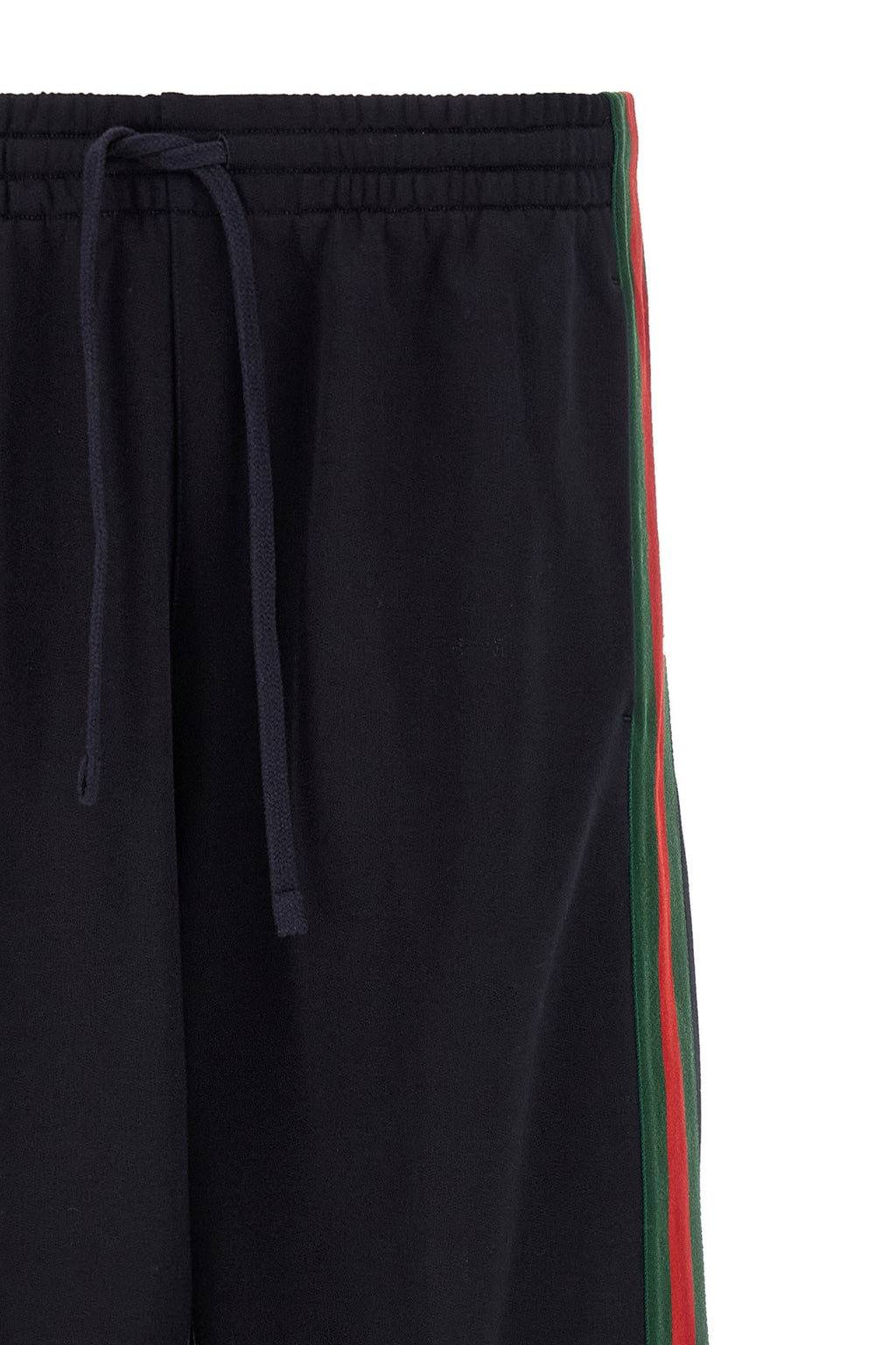 Gucci Men's Web Cotton and Silk Joggers in Blue - view 3