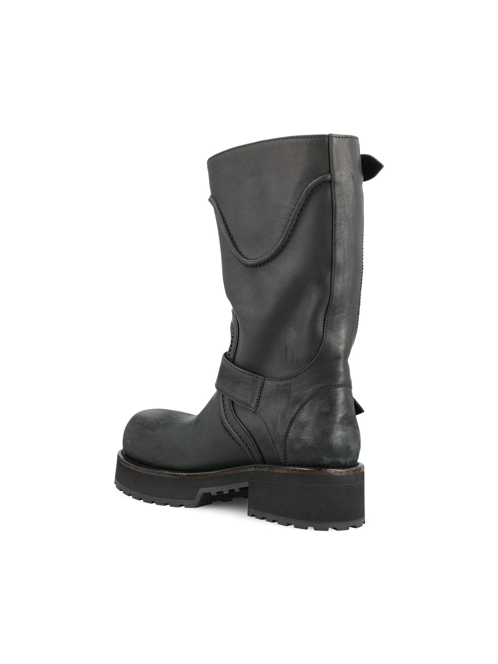Balenciaga Women's Venom Leather Boots in Black - view 3