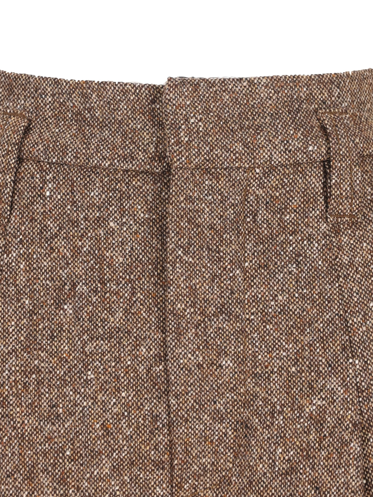 Brunello Cucinelli Women's Wool Barrel Trousers in Brown - view 3