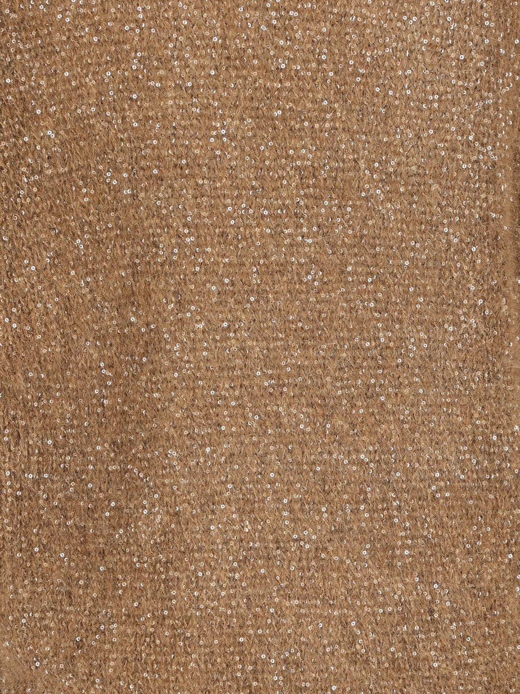 Brunello Cucinelli Women's Mohair V-Neck Jumper in Brown - view 3