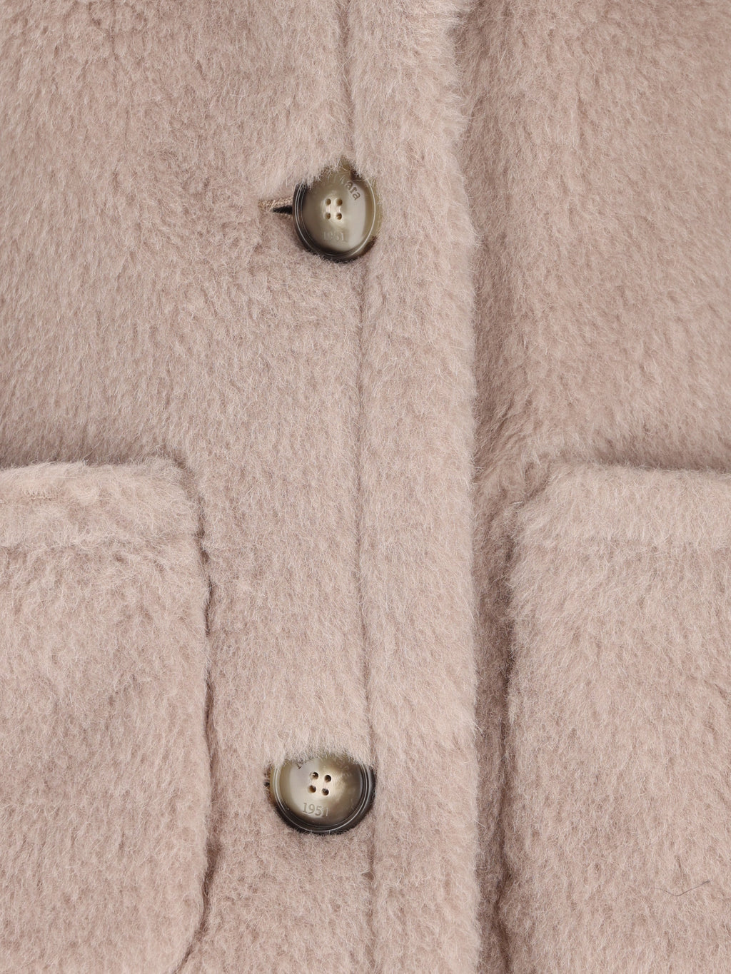Max Mara Women's Teddy Alpaca Cape in Beige - view 3