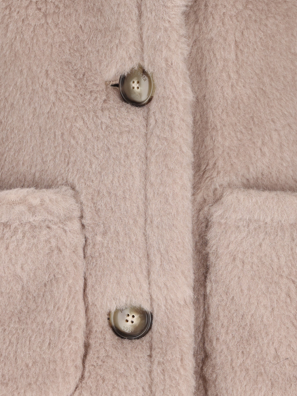 Max Mara Women's Teddy Alpaca Cape in Beige - view 3