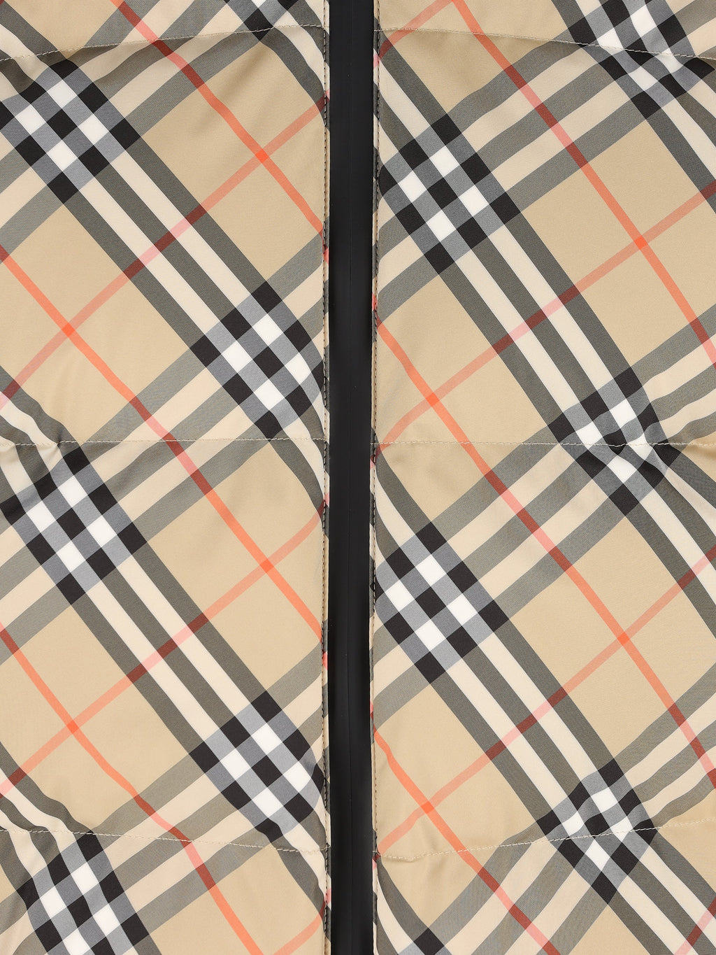 Burberry Women's Check Polyester Down Jacket in Beige - view 3