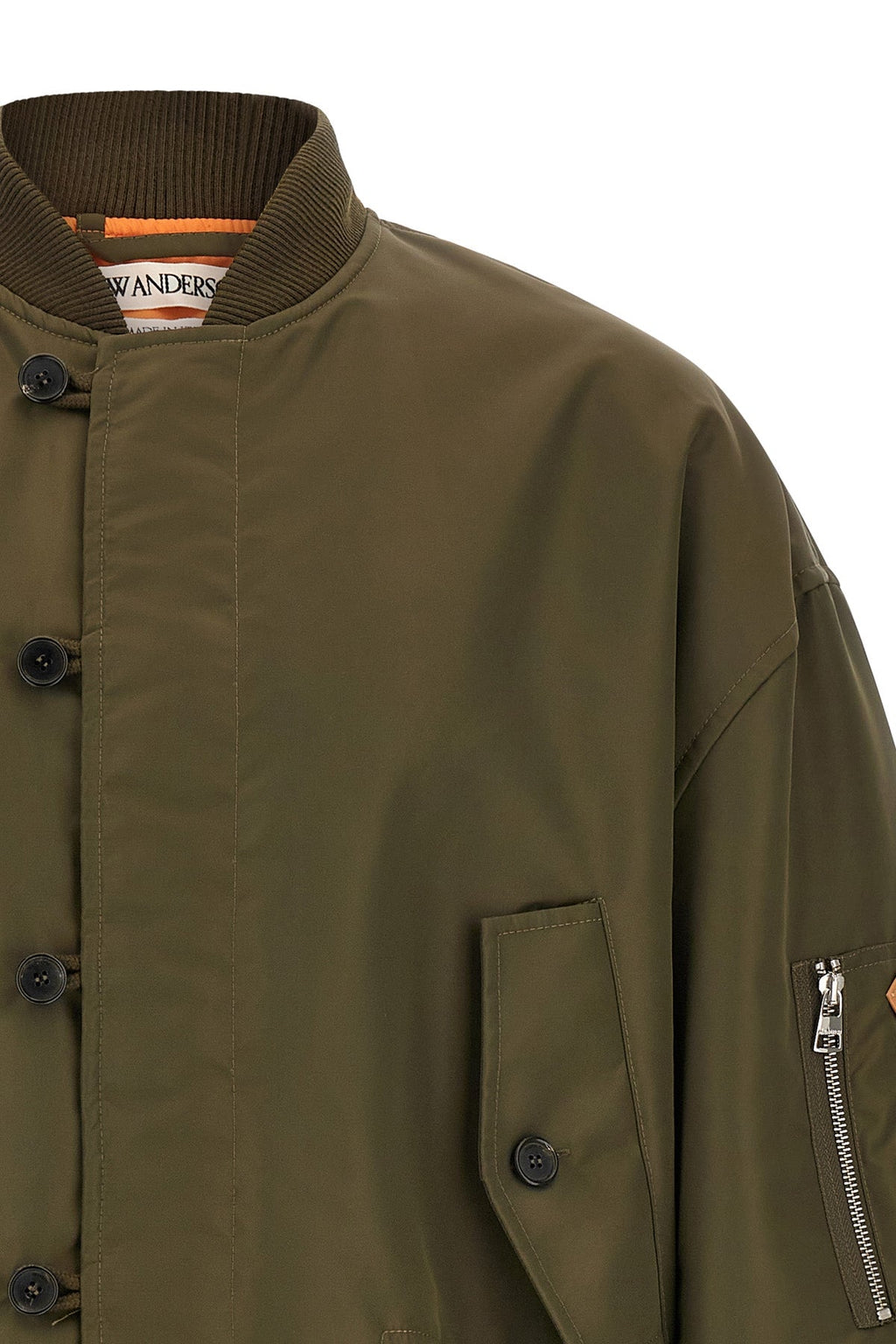 JW Anderson Men's Asymmetric Hem Green Bomber Jacket - image 3