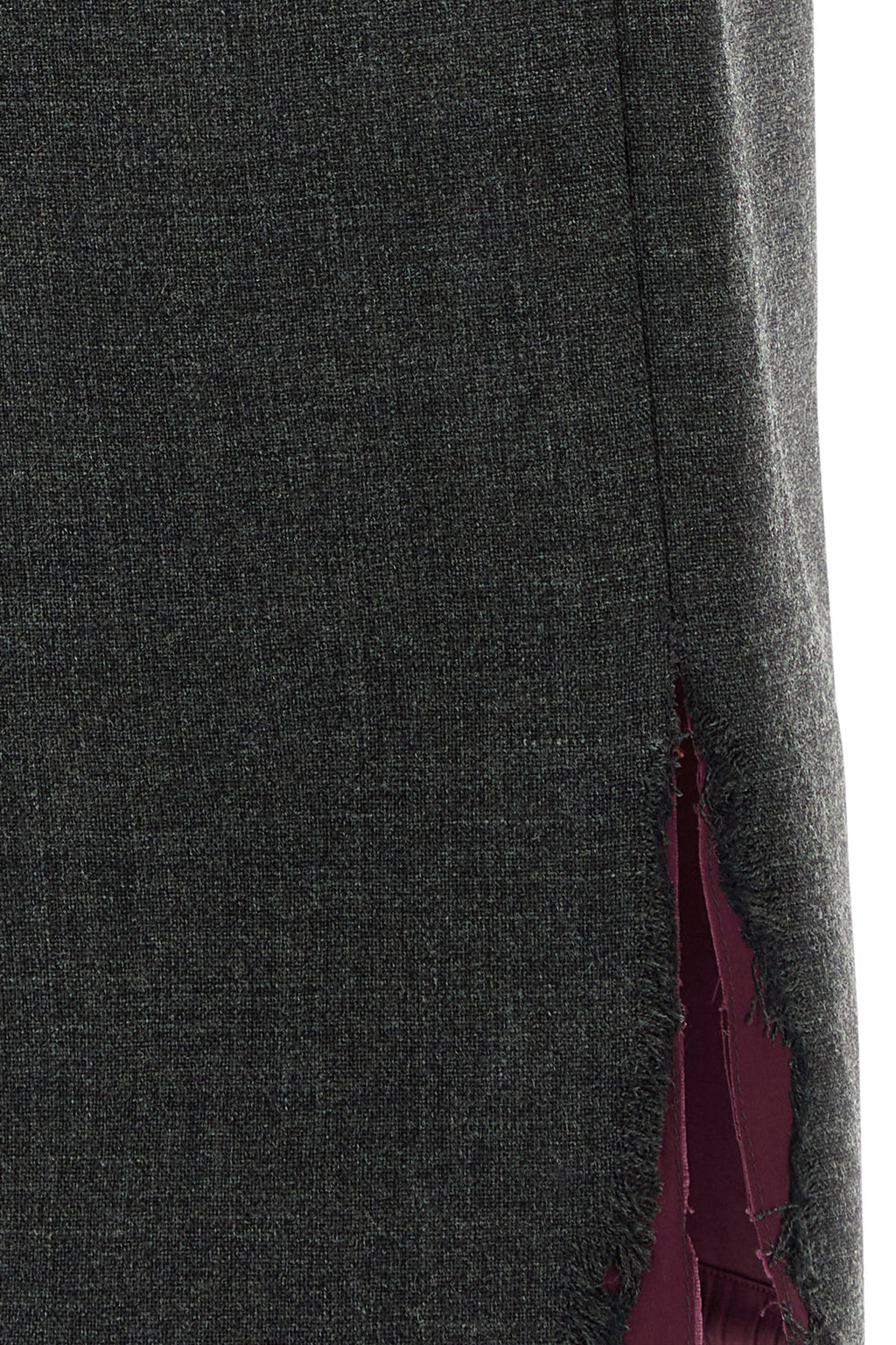 Prada Women's Wool Drawstring Skirt in Charcoal - image 3