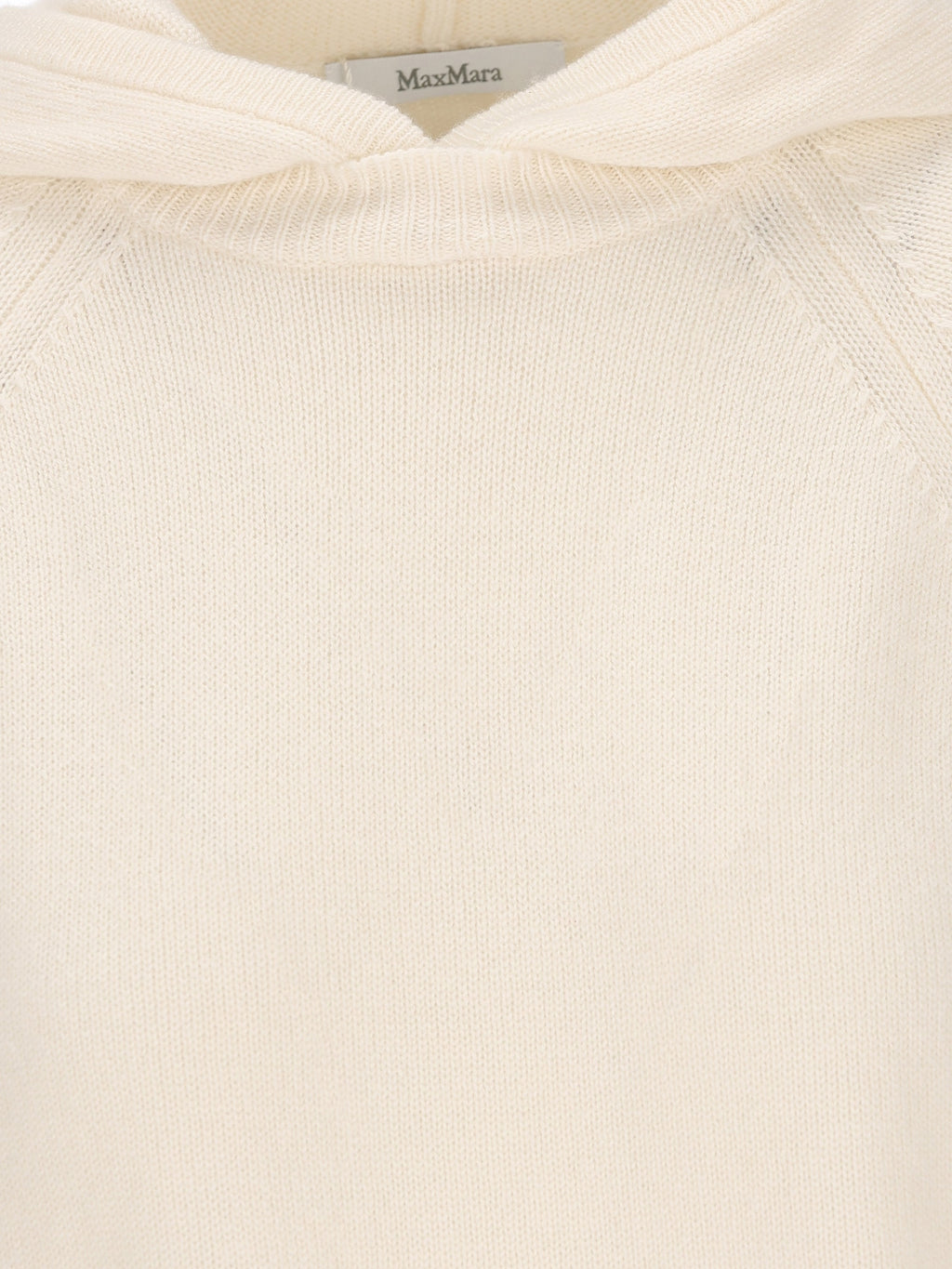 Max Mara Women's Cashmere Hooded Jumper in White - view 3