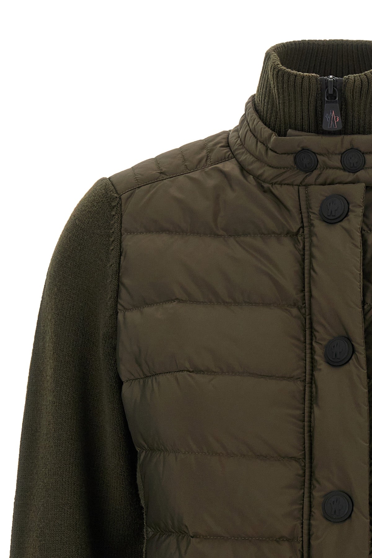 Moncler Grenoble Women's Quilted Cardigan in Green - image 3