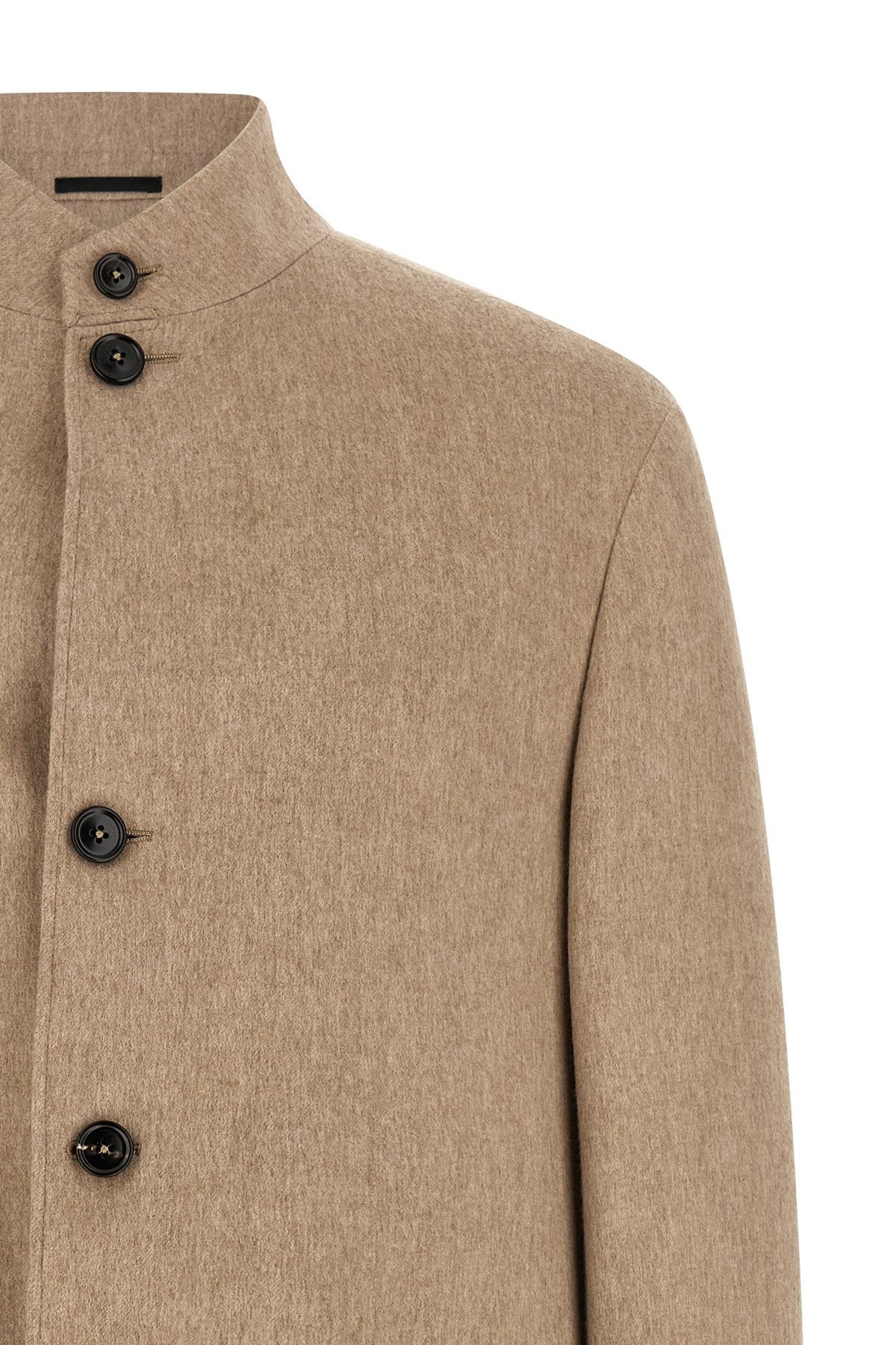 Zegna Men's Il Conte Jacket in Beige Cashmere - view 3