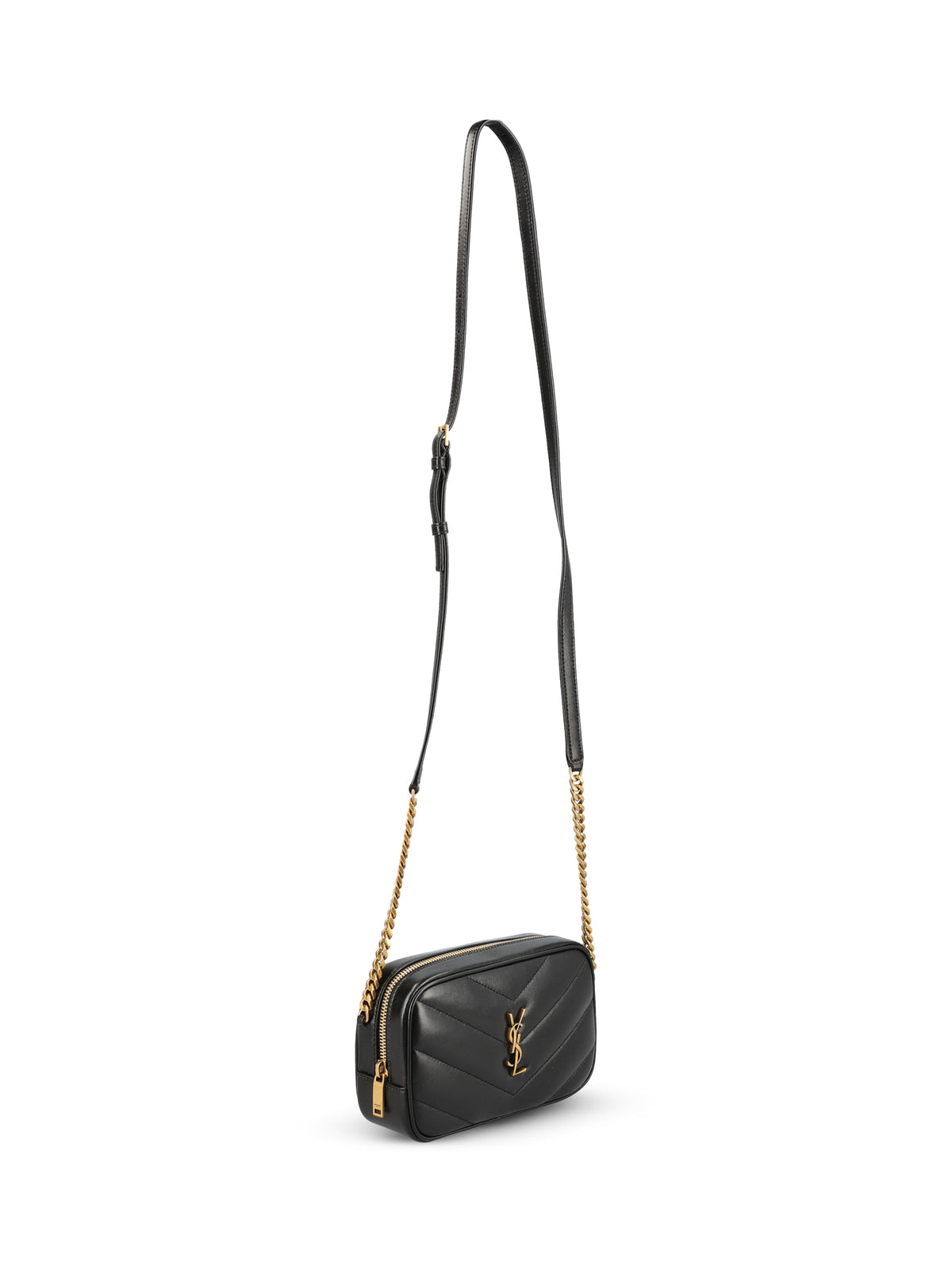Saint Laurent Women's LouLou Lambskin Camera Bag in Black - view 3