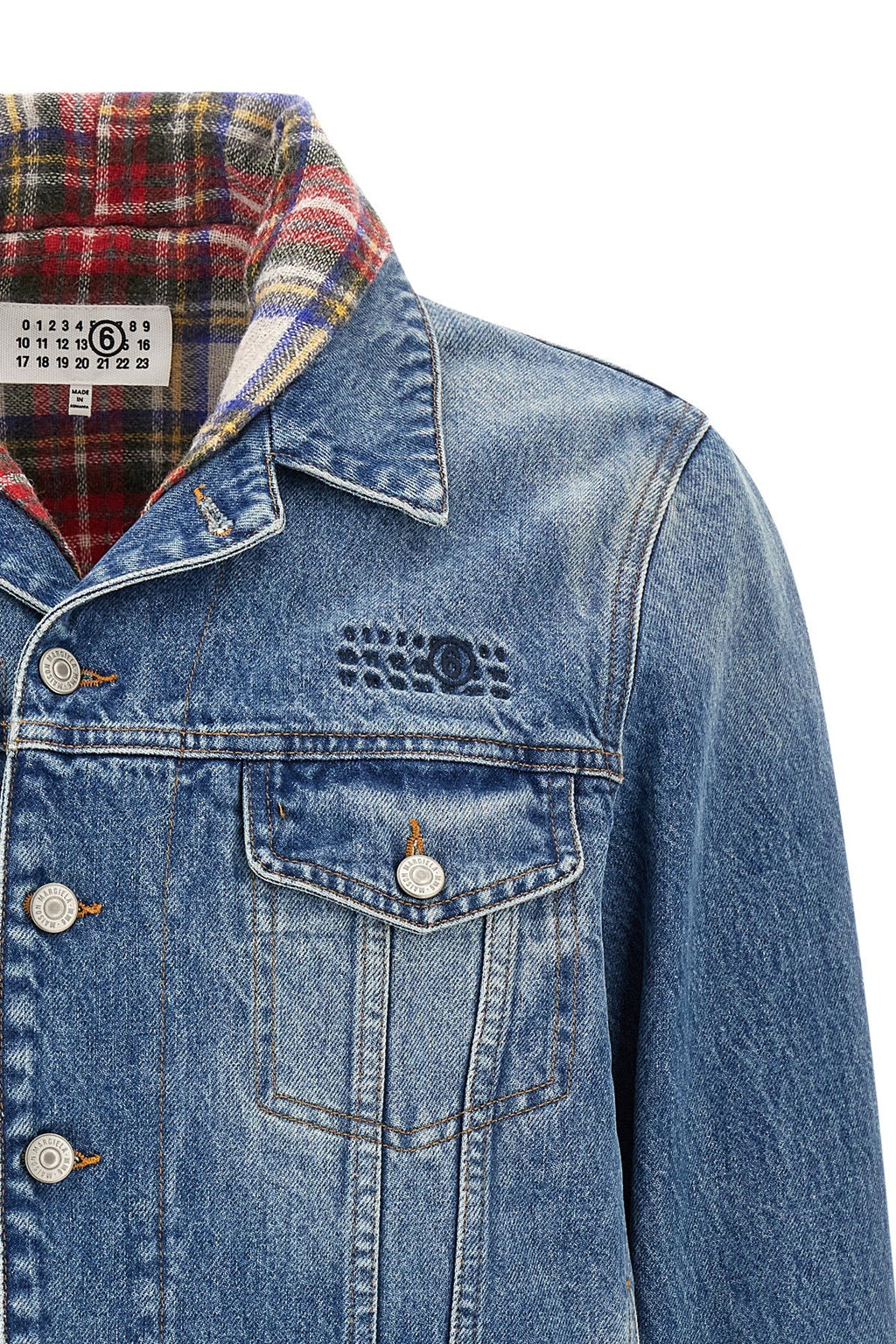 MM6 Maison Margiela Men's Denim Jacket in Blue - view 3