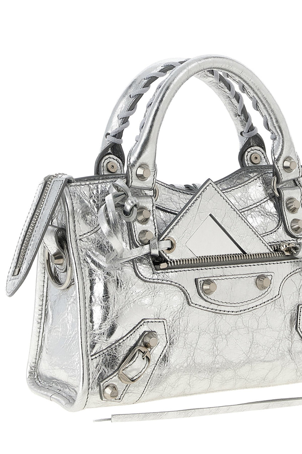 Balenciaga Women's Le City Mini Top-Handle Bag in Silver - image 3
