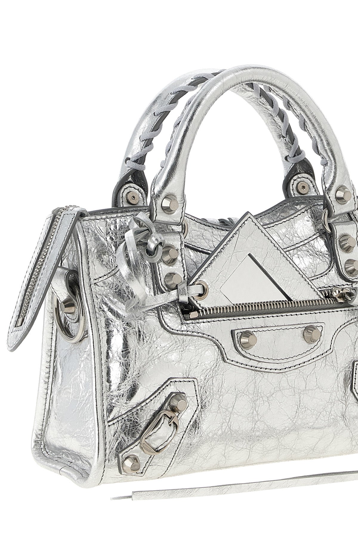 Balenciaga Women's Le City Mini Top-Handle Bag in Silver - image 3