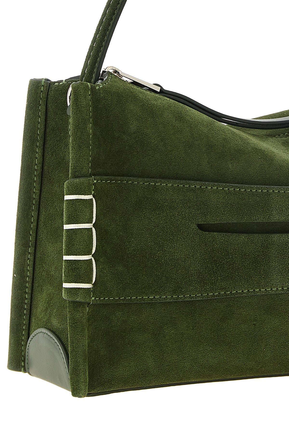 JW Anderson Women's Loafer Medium Handbag in Green Suede - view 3
