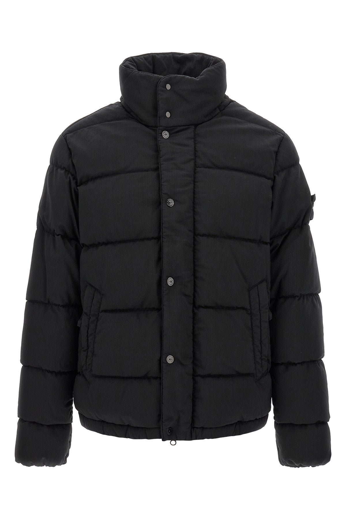 Stone Island Men's 4100063 Down Jacket in Black Wool - view 3