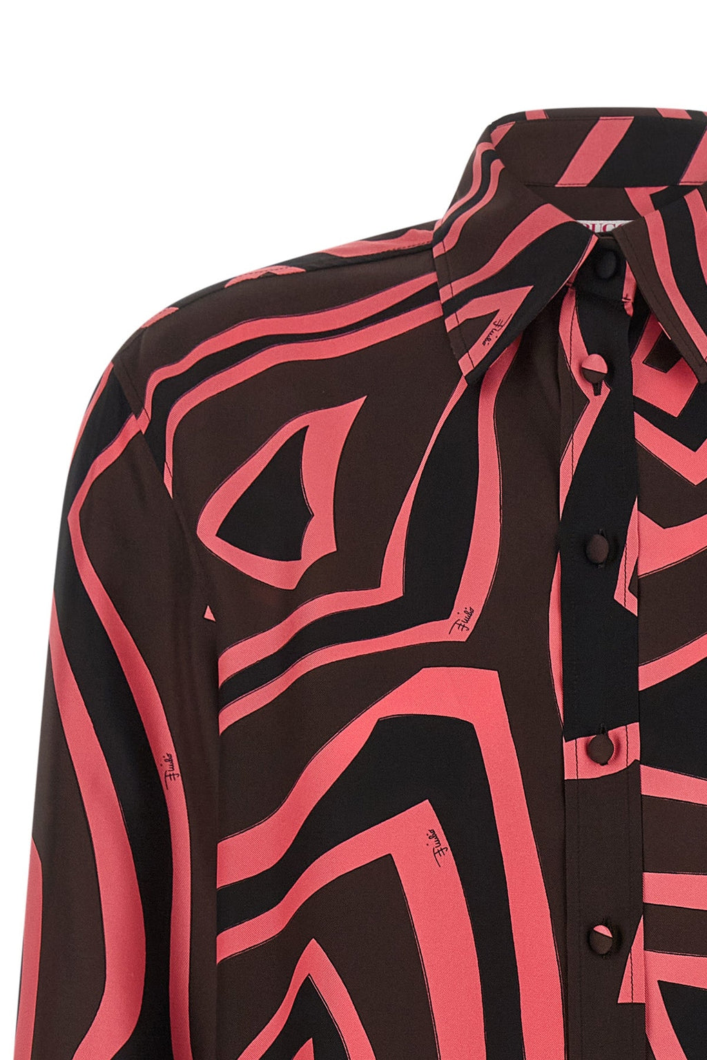 Pucci Women's Pink Labirinto Silk Twill Shirt - image 3