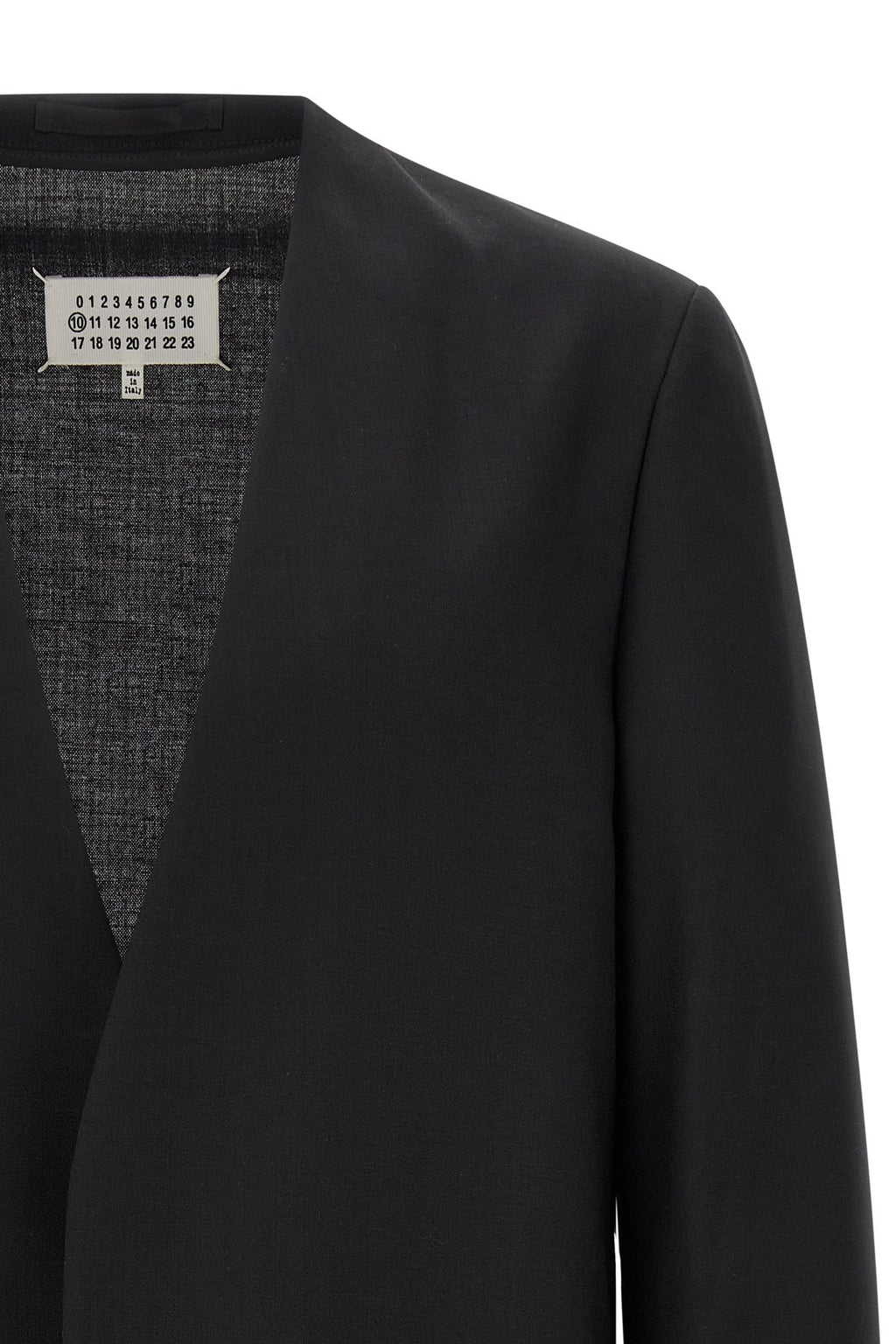 Maison Margiela Men's Minimal Blazer in Black Wool - view 3