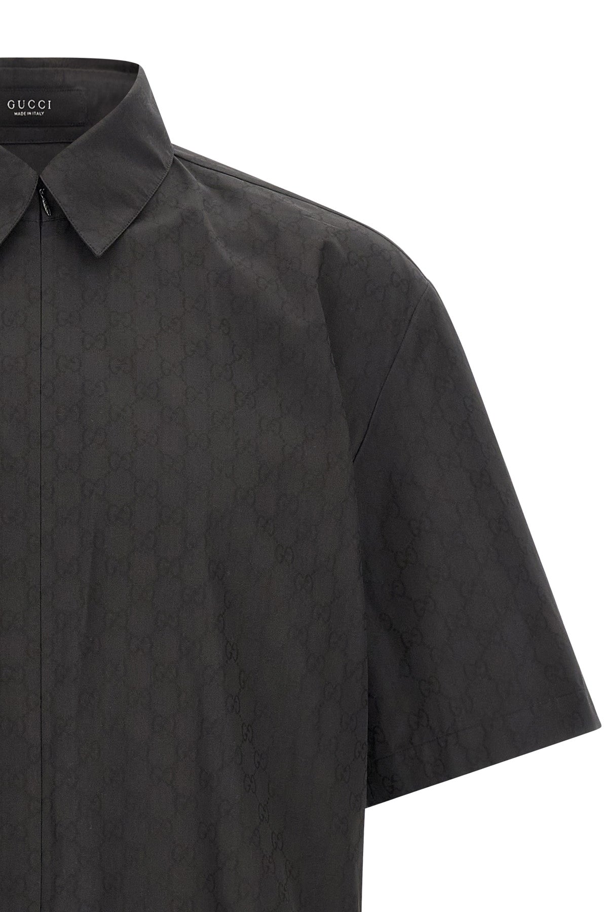 Gucci Men's GG Zip Shirt in Grey - image 3