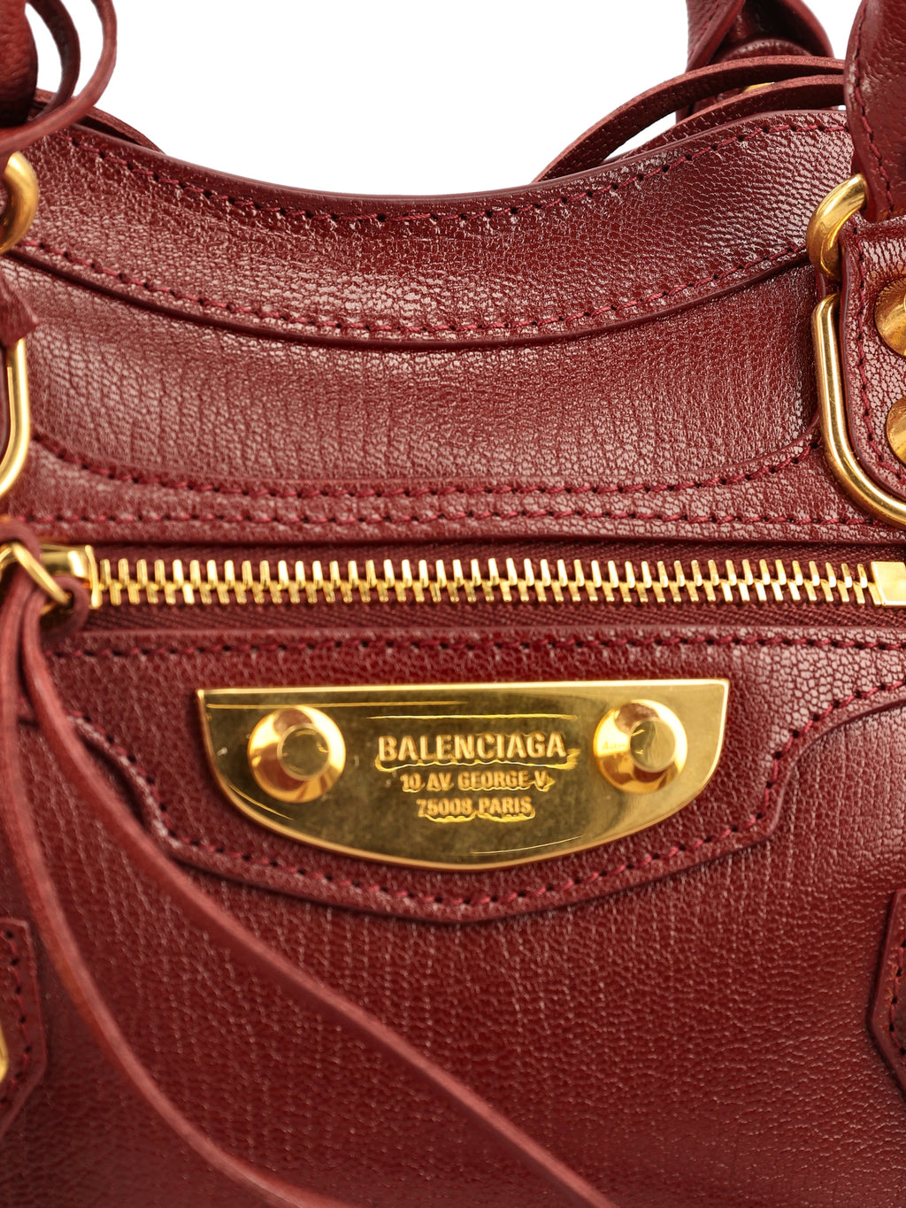 Balenciaga Women's Le City Uptown Mini Leather Bag in Red - view 3