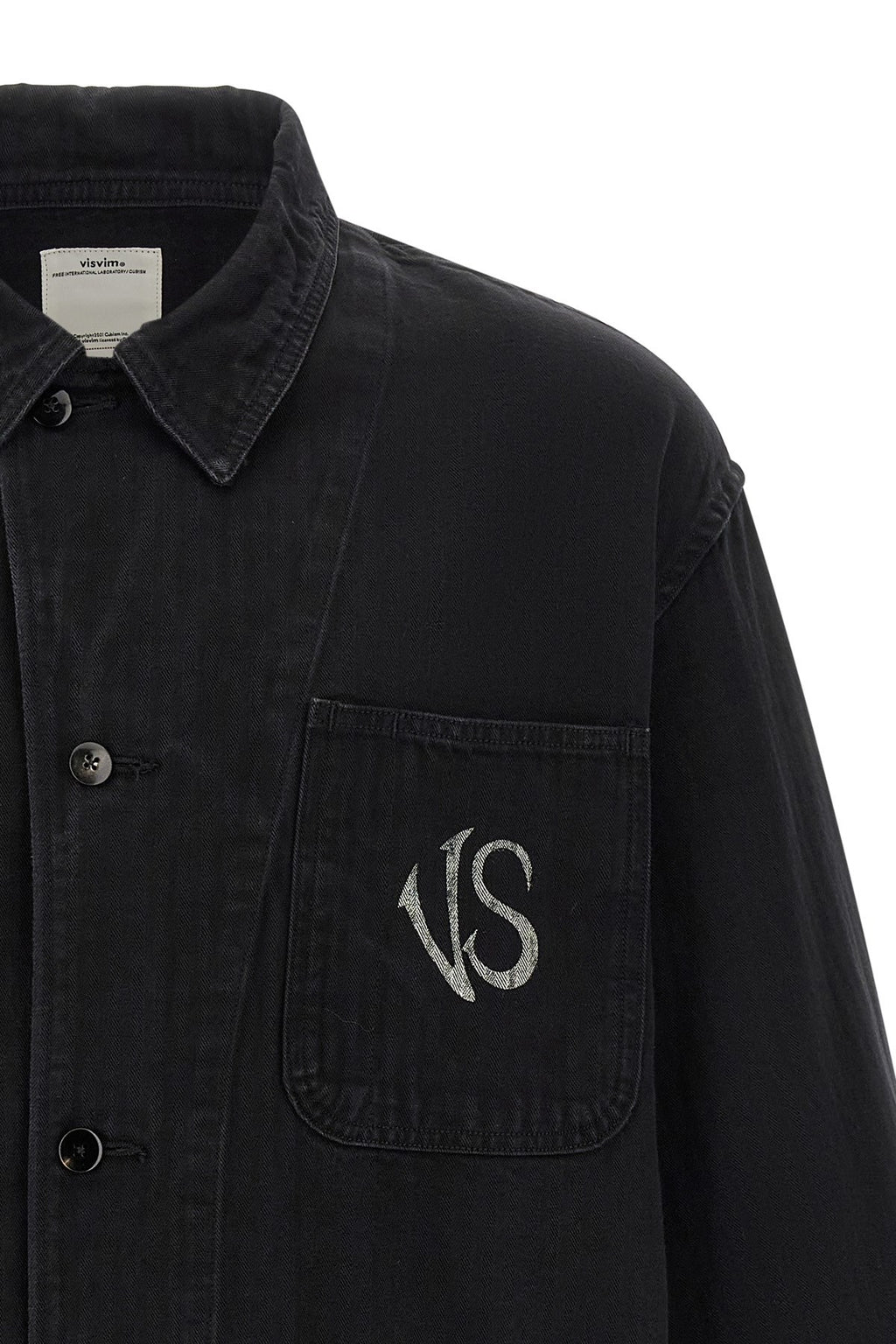 Visvim Men's Baker Jacket in Black Cotton - view 3