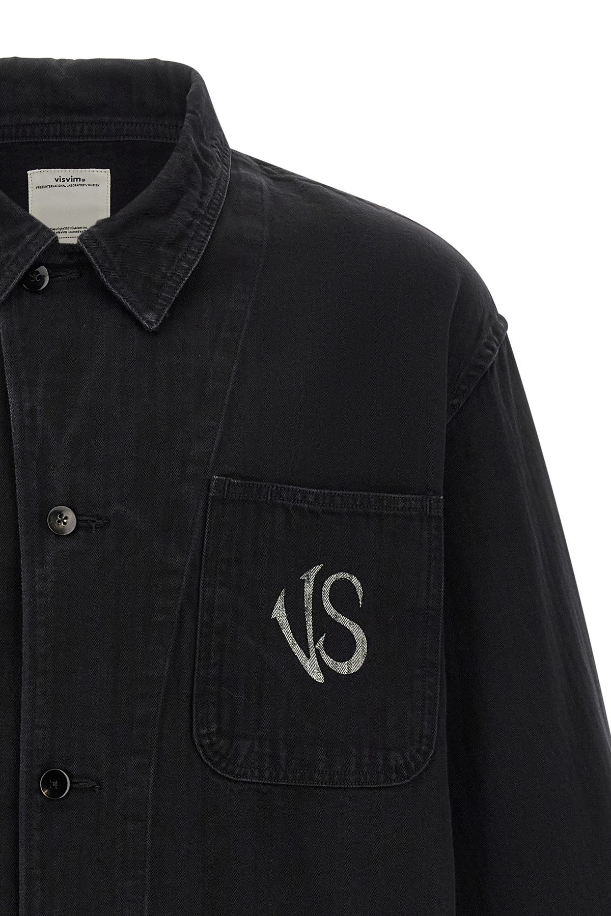 Visvim Men's Baker Jacket in Black Cotton - view 3