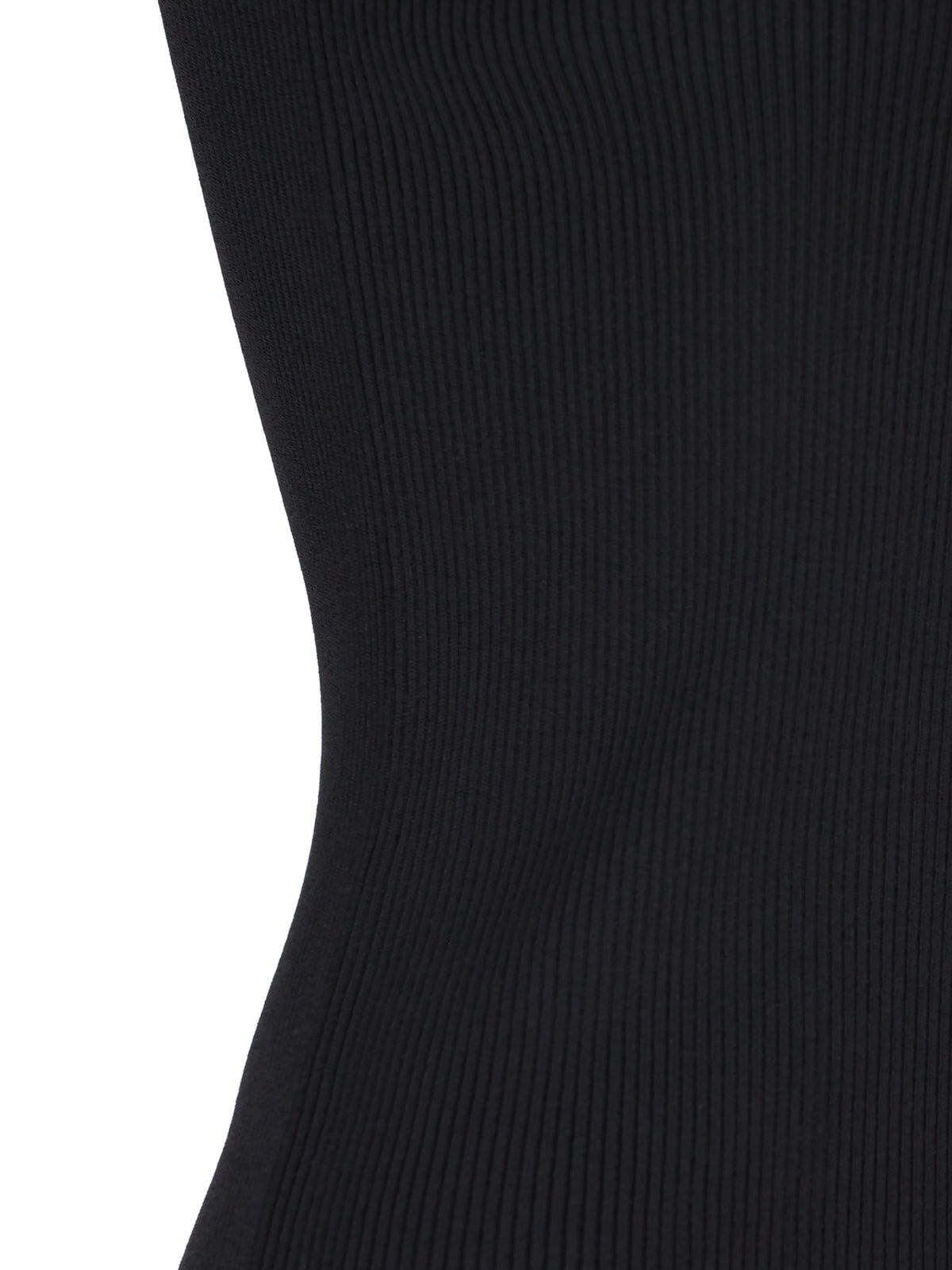 Loewe Women's Viscose Ribbed Anagram Top in Black - view 3