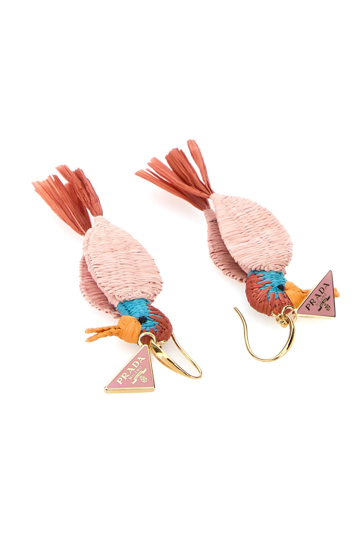 Prada Women's Raffia Earrings in Multicolour - image 3