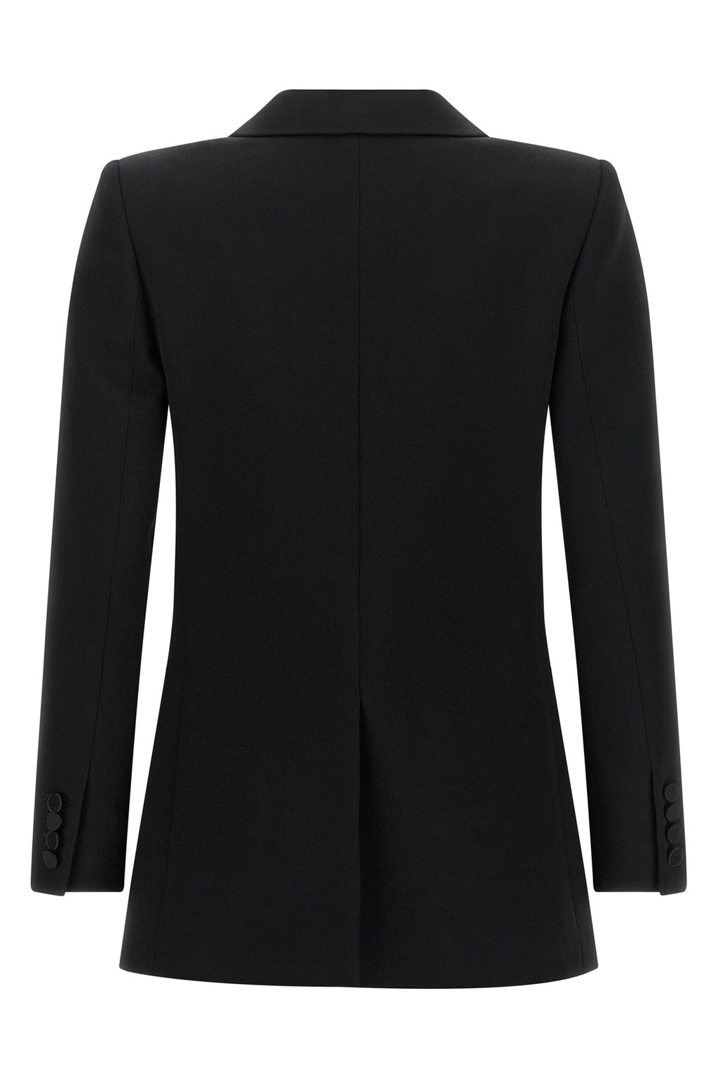 Saint Laurent Women's Satin Lapel Double-Breasted Blazer - image 3