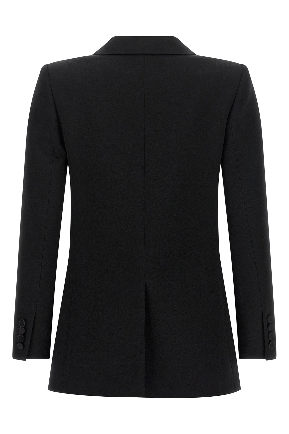 Saint Laurent Women's Satin Lapel Double-Breasted Blazer - image 3