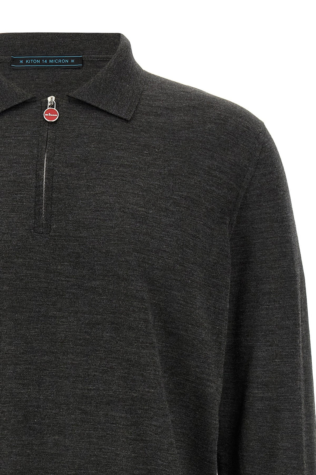 Kiton Men's Polo in Grey - image 3
